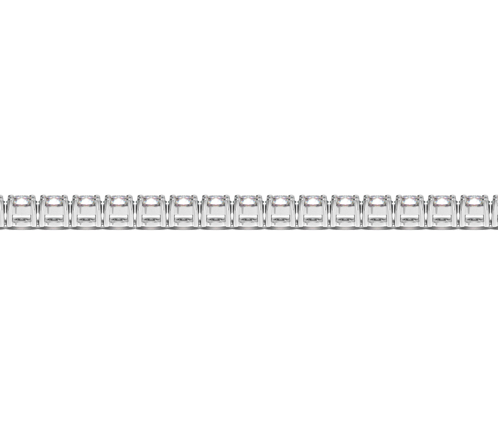 Lab Grown Round Diamond Tennis Bracelet in 14k White Gold (10 cctw F/G  VS2/SI1)