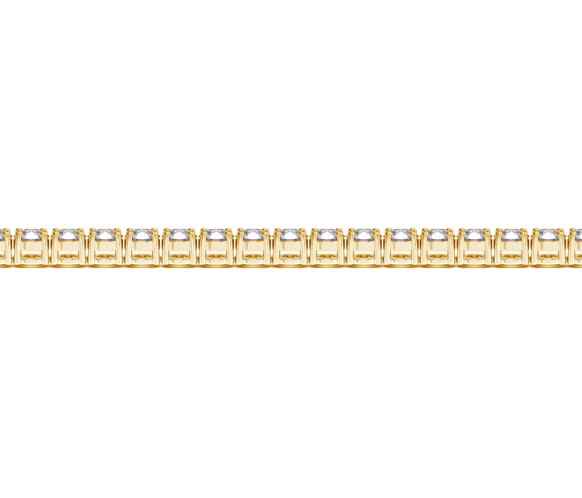 Lab Grown Round Diamond Tennis Bracelet in 14k Yellow Gold (7 cctw F/G  VS2/SI1)