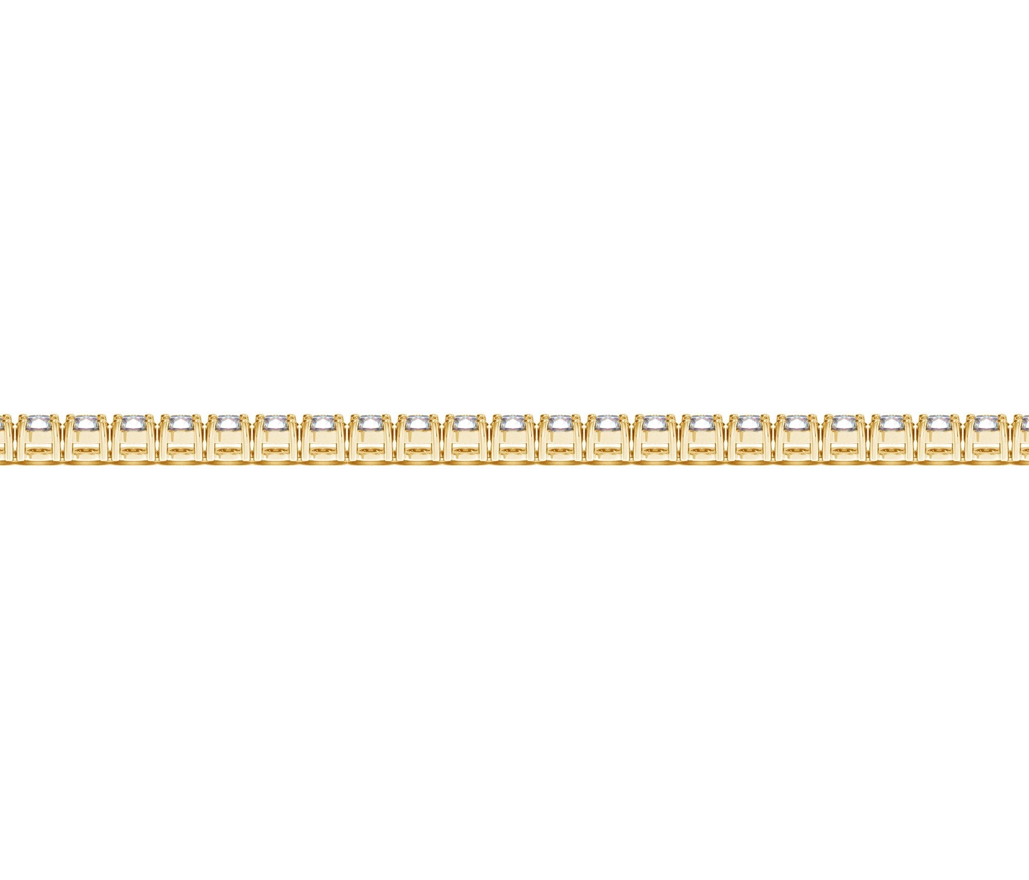 Lab Grown Round Diamond Tennis Bracelet in 14k Yellow Gold (3 cctw F/G  VS2/SI1)