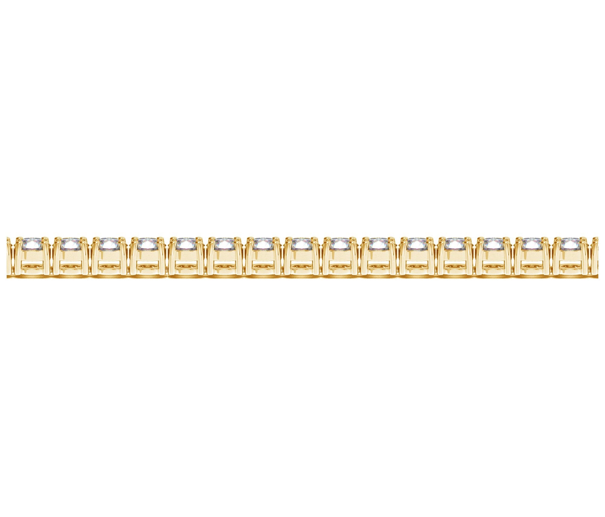 Lab Grown Round Diamond Tennis Bracelet in 14k Yellow Gold (8 cctw F/G  VS2/SI1)