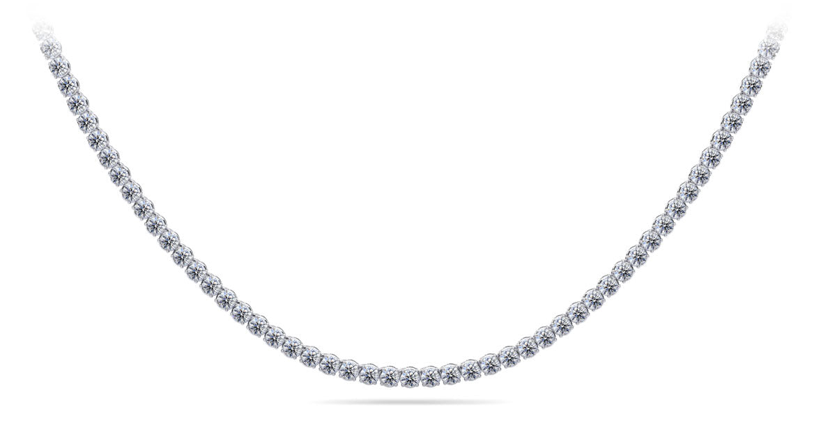 4.98 cttw Timeless Dreams Riviera Diamond Tennis Necklace 14K White Gold